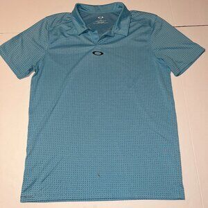 Oakley men's Tailored Fit golf shirt polo shirt size large *small stain on front
